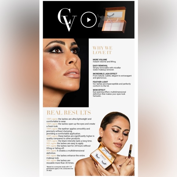 2x Natural Lashes, Eyelash Applicator PRO, Couture Transparent & Black Eyeliner - Picture 9 of 11